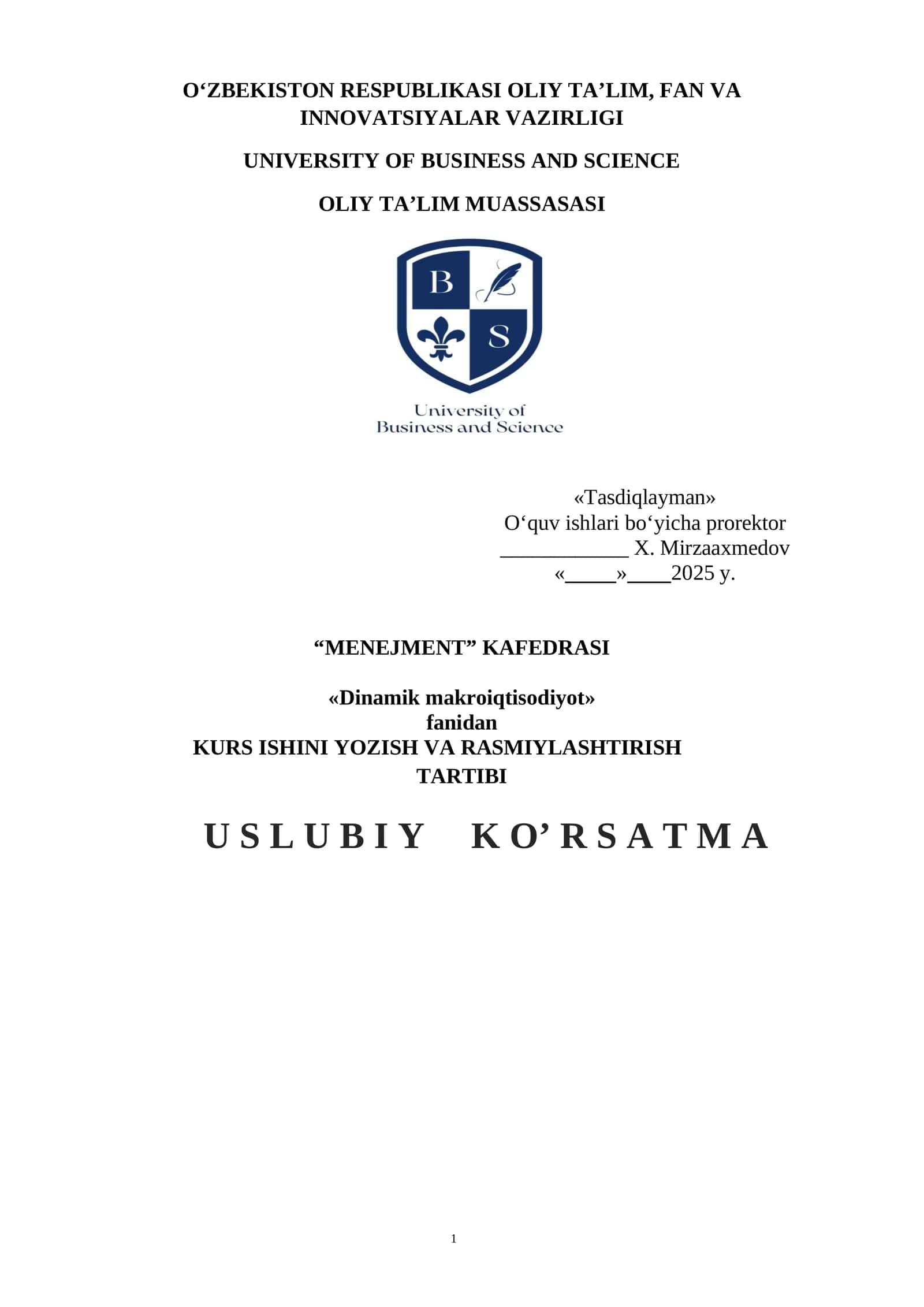 Dinamik makroiqtisodiyot