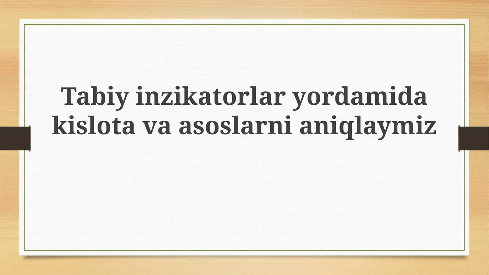 Tabiy indikatorlar: Ta'rif va xususiyatlar