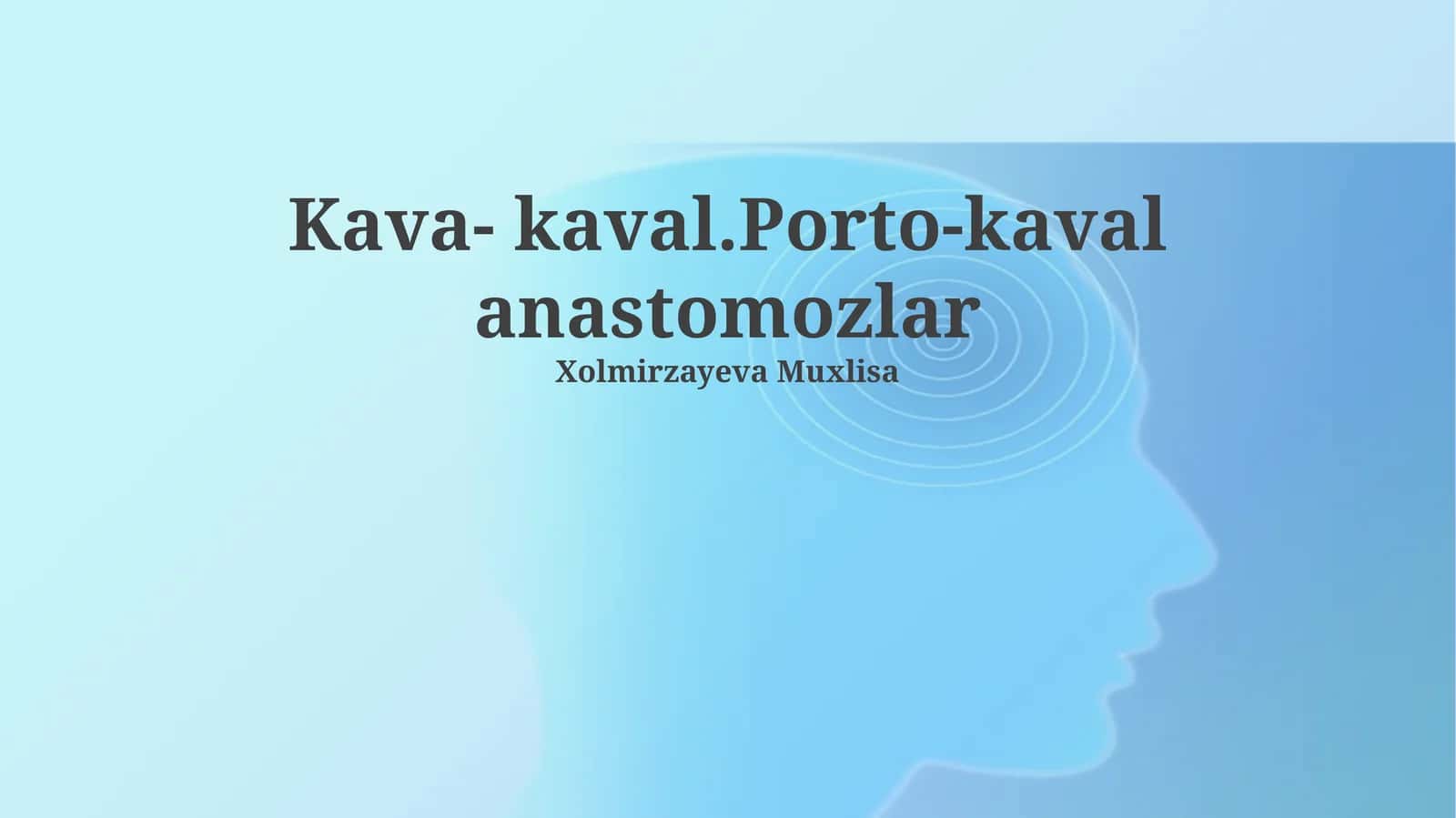 Porto-kaval anastomozlar