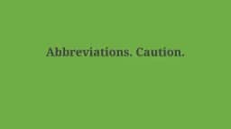 Industry-Specific Abbreviations