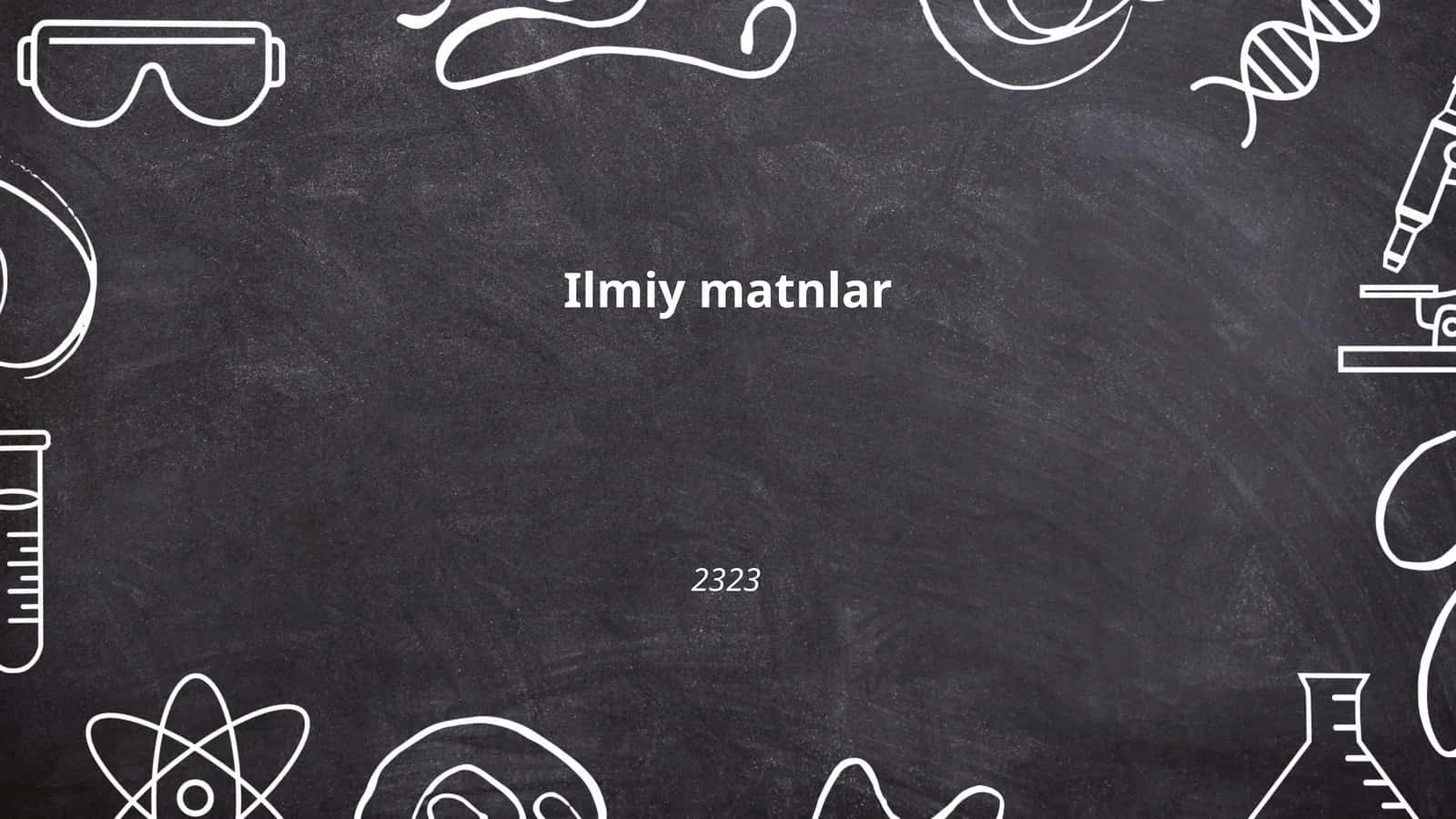 Ilmiy matnlar