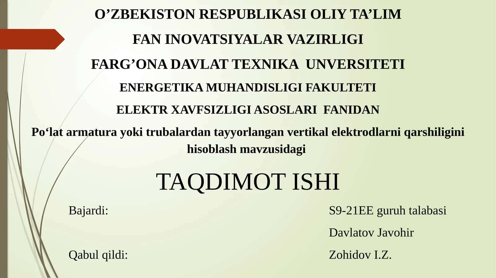 Vertikalelektrodlar qarshiligi hisoblash