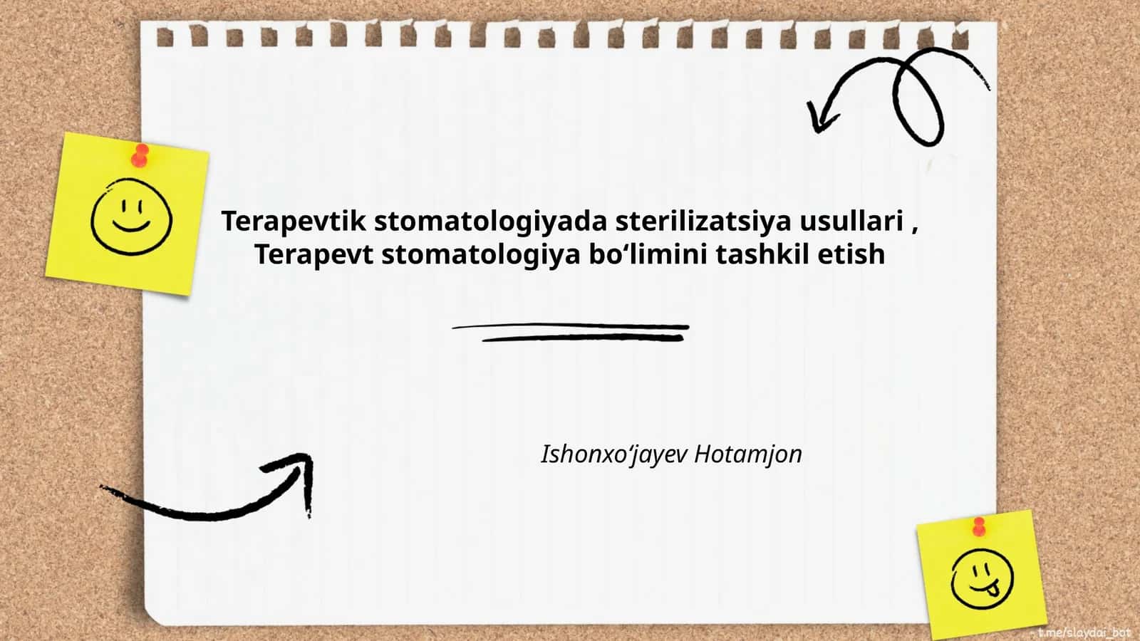 Terapevtik stomatologiyada sterilizatsiya usullari