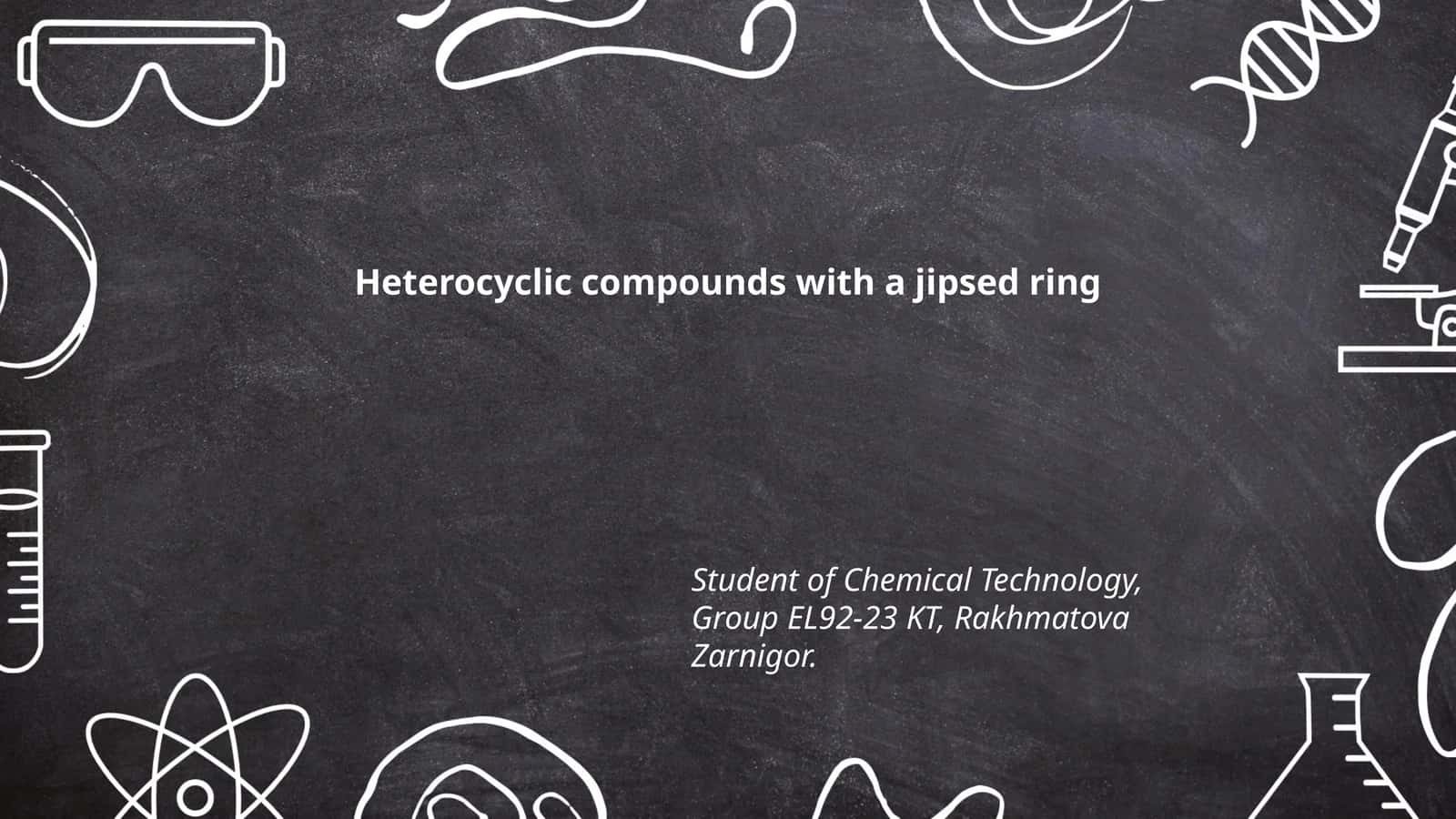 Heterocyclic compounds with a jipsed ring