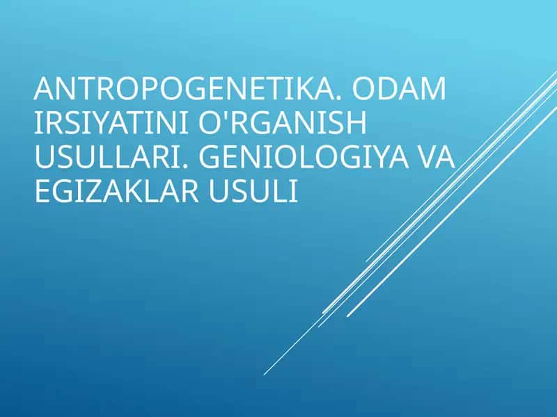 Antropogenetika