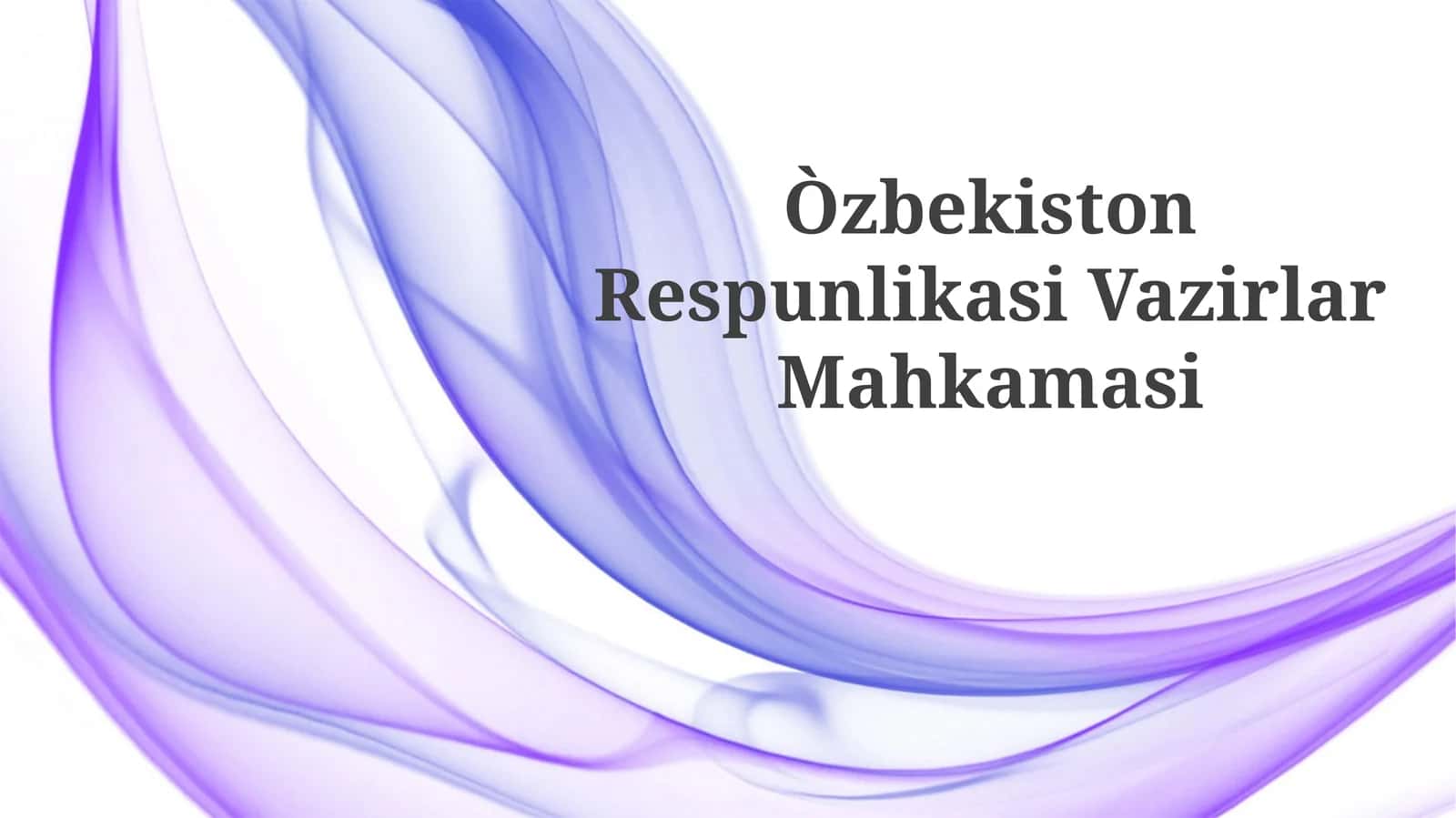 Vazirlar Mahkamasi