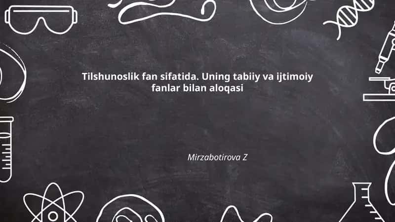 Tilshunoslik fan sifatida