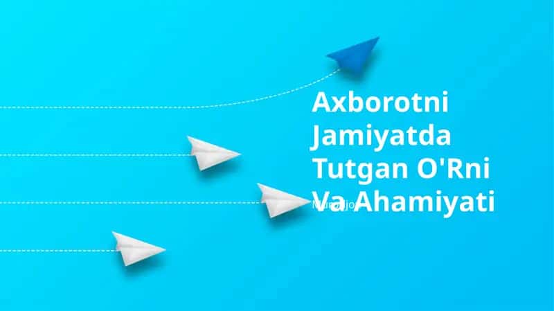 Axborotni Jamiyatda Tutgan O'Rni Va Ahamiyati