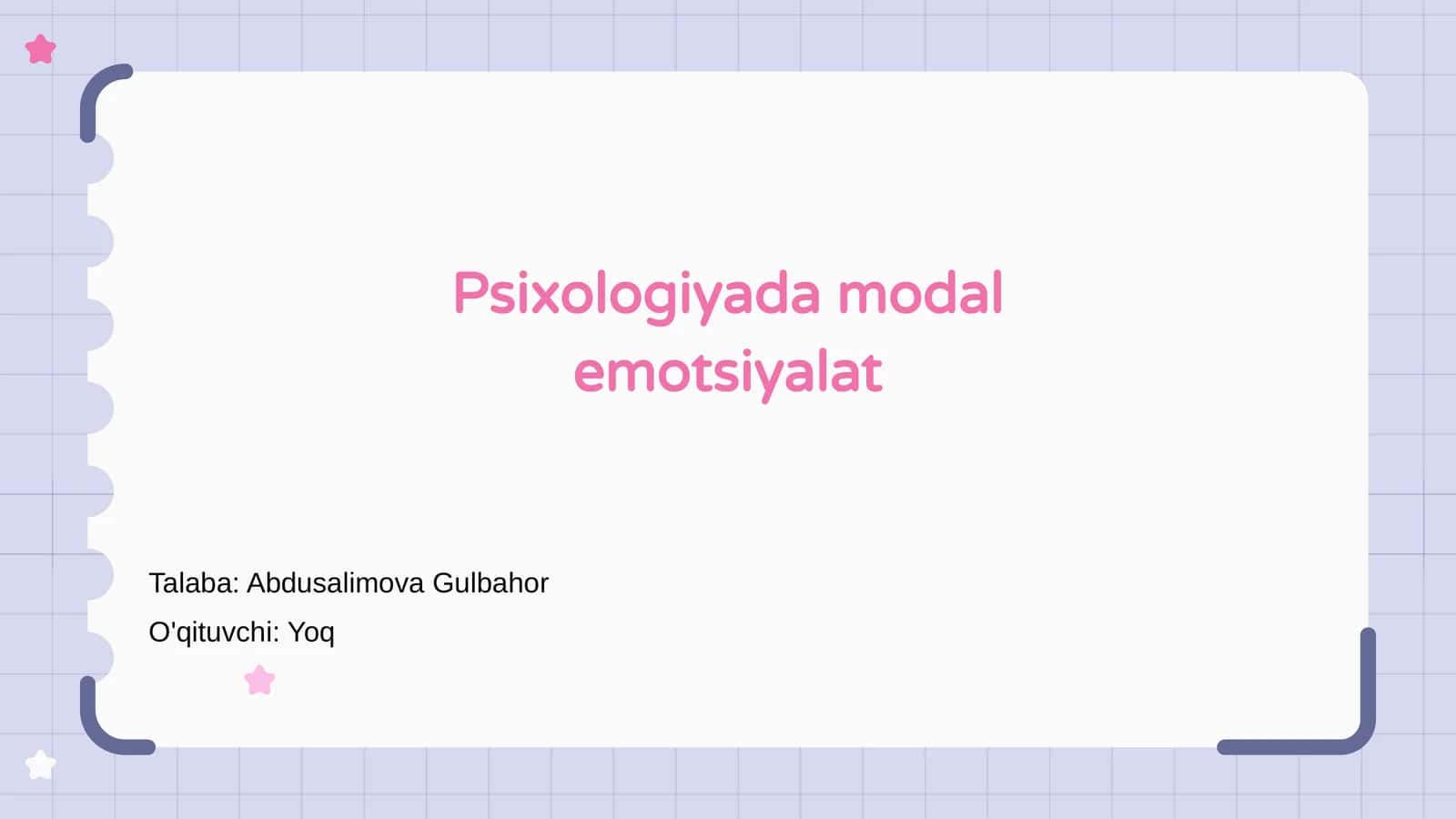 Psixologiyada modal emotsiyalat
