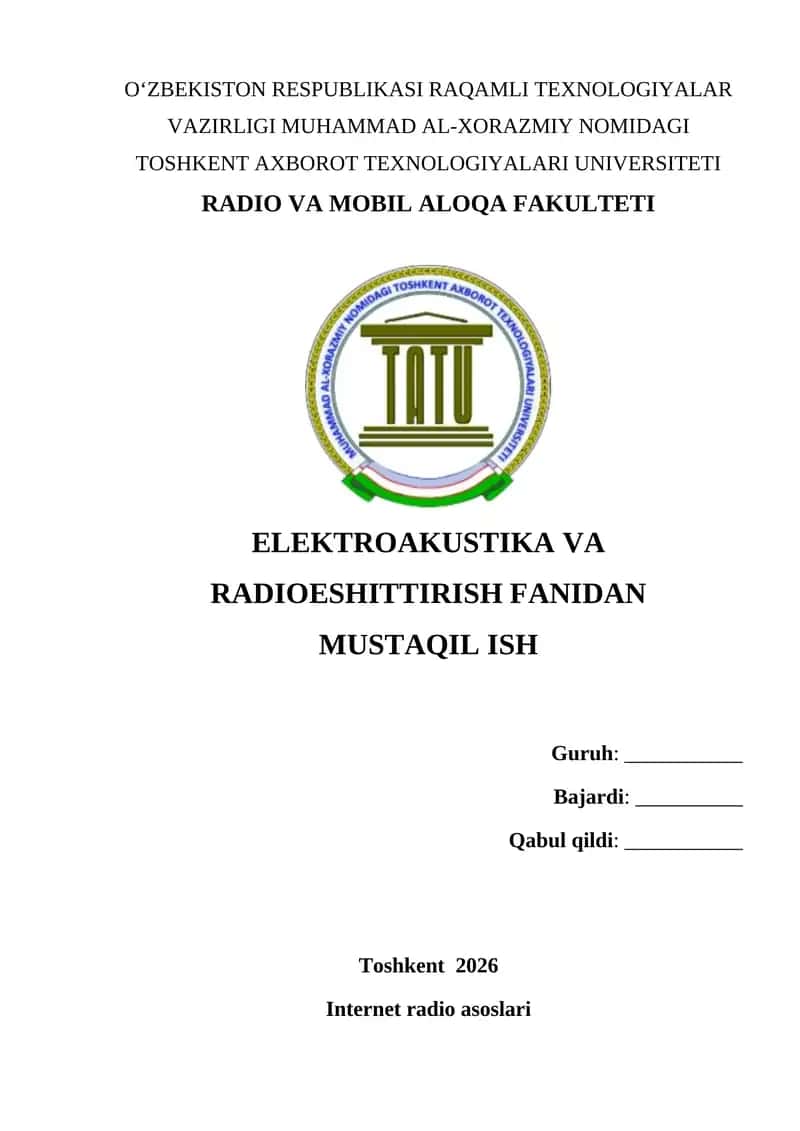 Internet radio asoslari