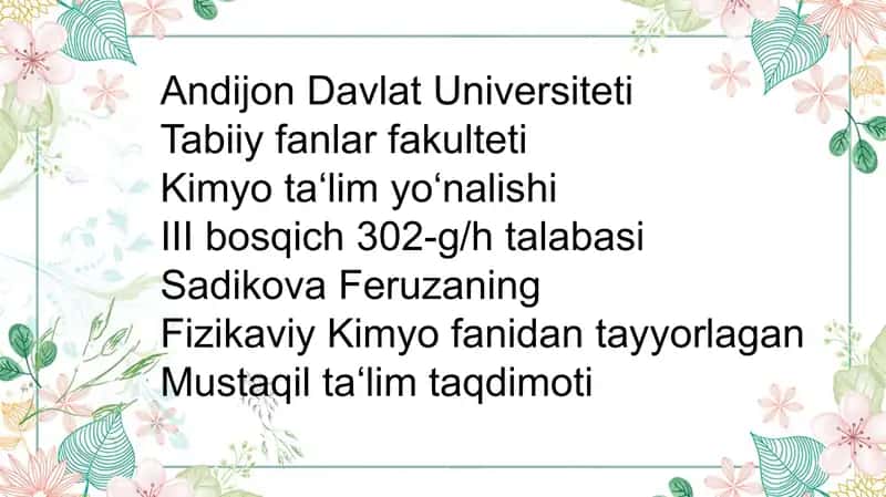 Gaz Elektrodlari Haqida Umumiy Ma'lumot