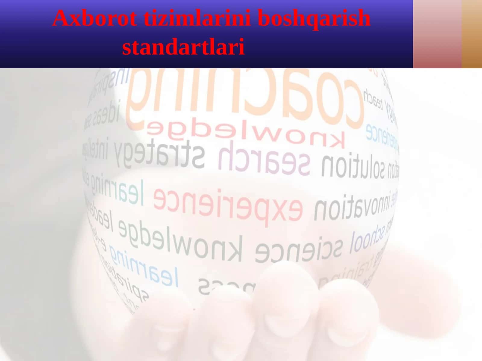 Axborot tizimlarini boshqarish standartlari