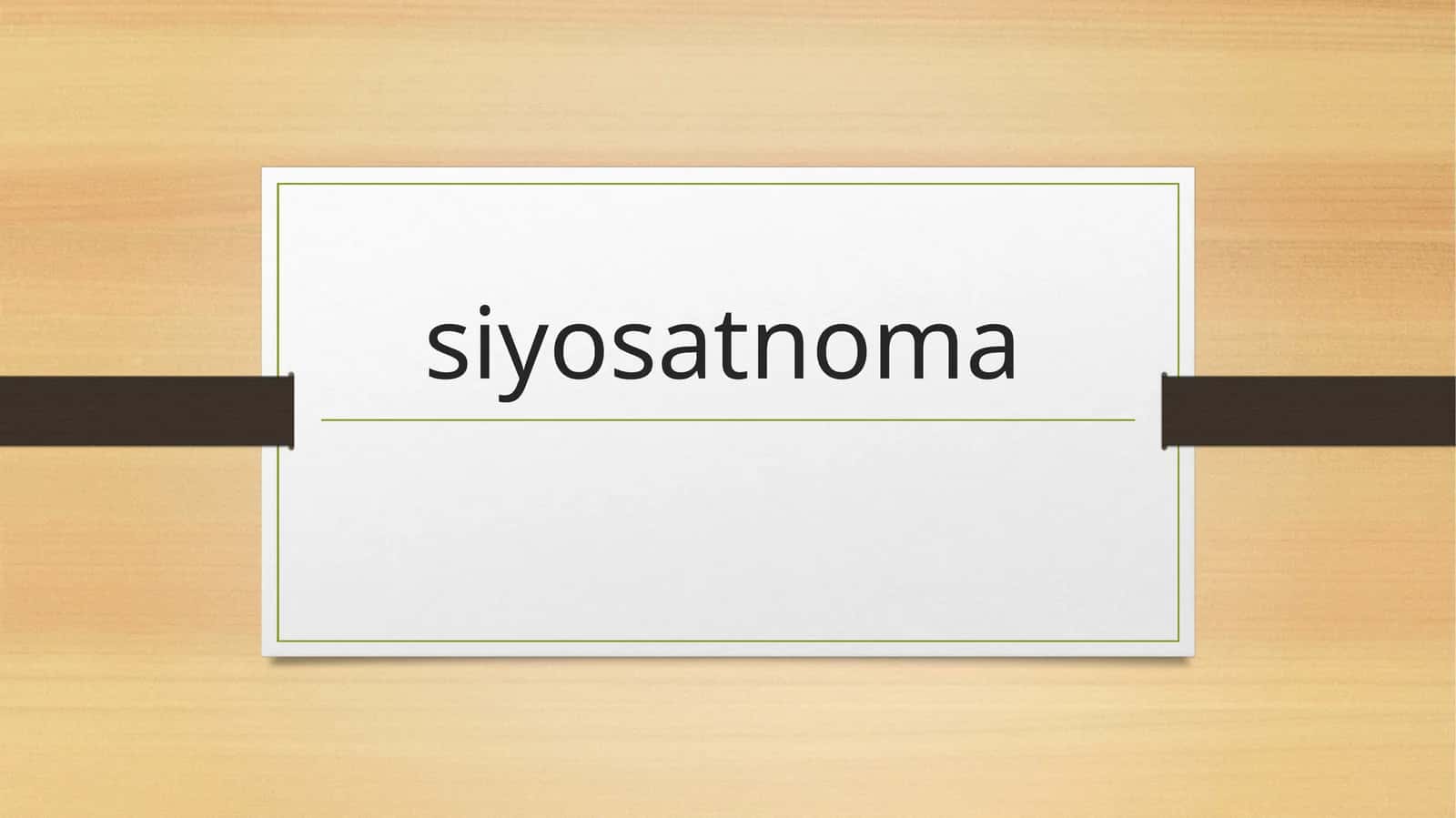 siyosatnoma