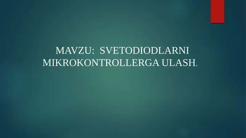 Svetodiodlarnimikrokontrollergaulash