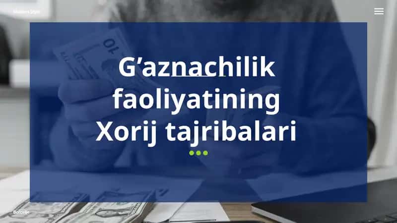 G’aznachilik faoliyatining Xorij tajribalari