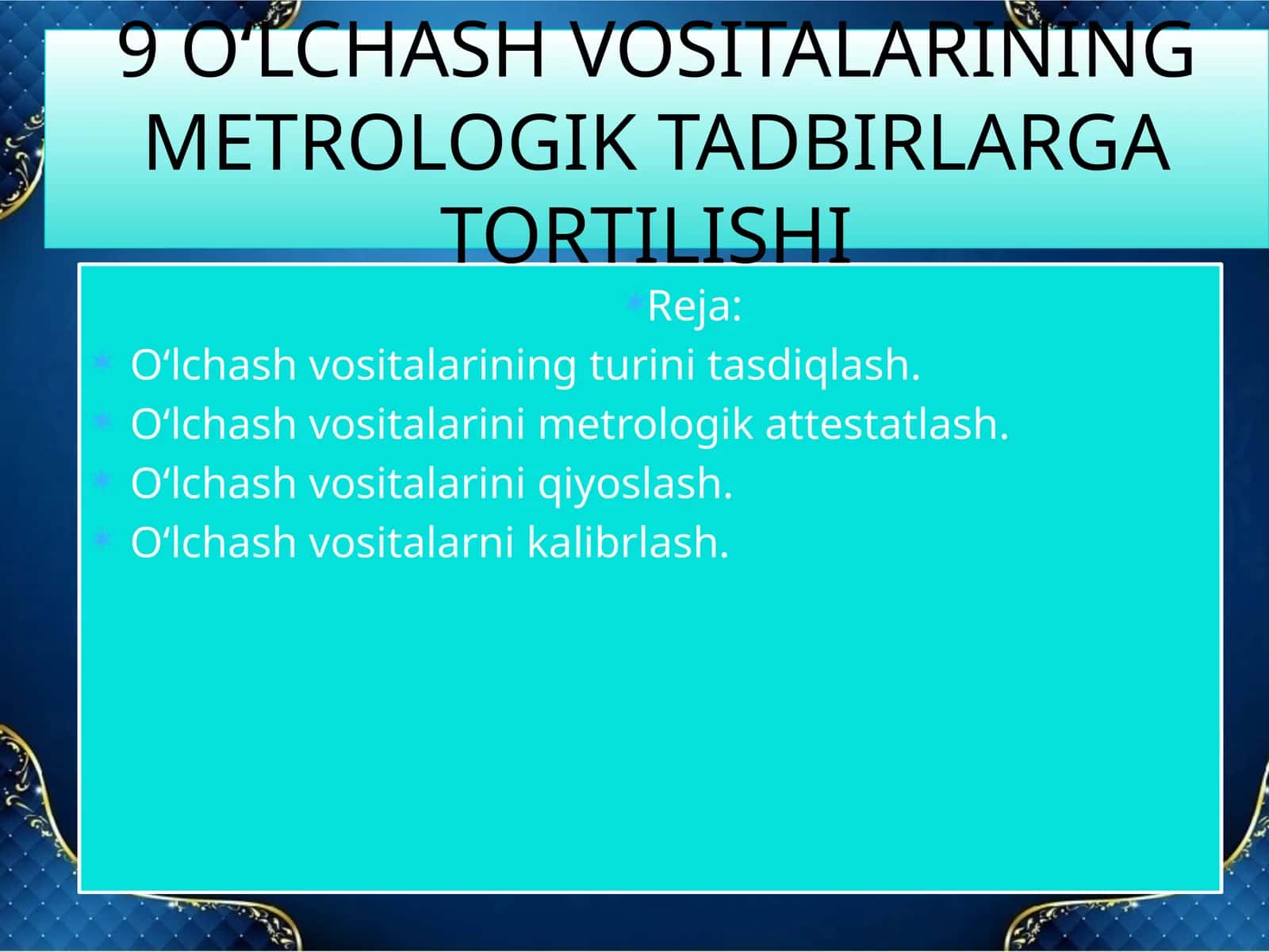 O‘lchash vositalari