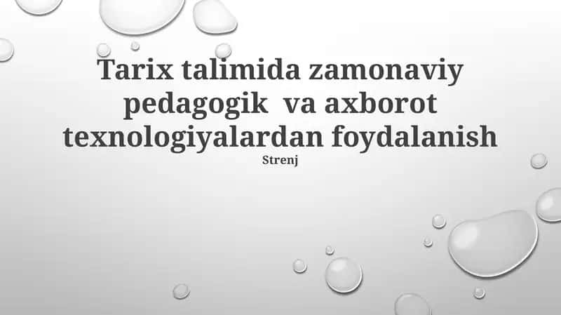 Zamonaviy pedagogik va axborot texnologiyalardan foydalanish