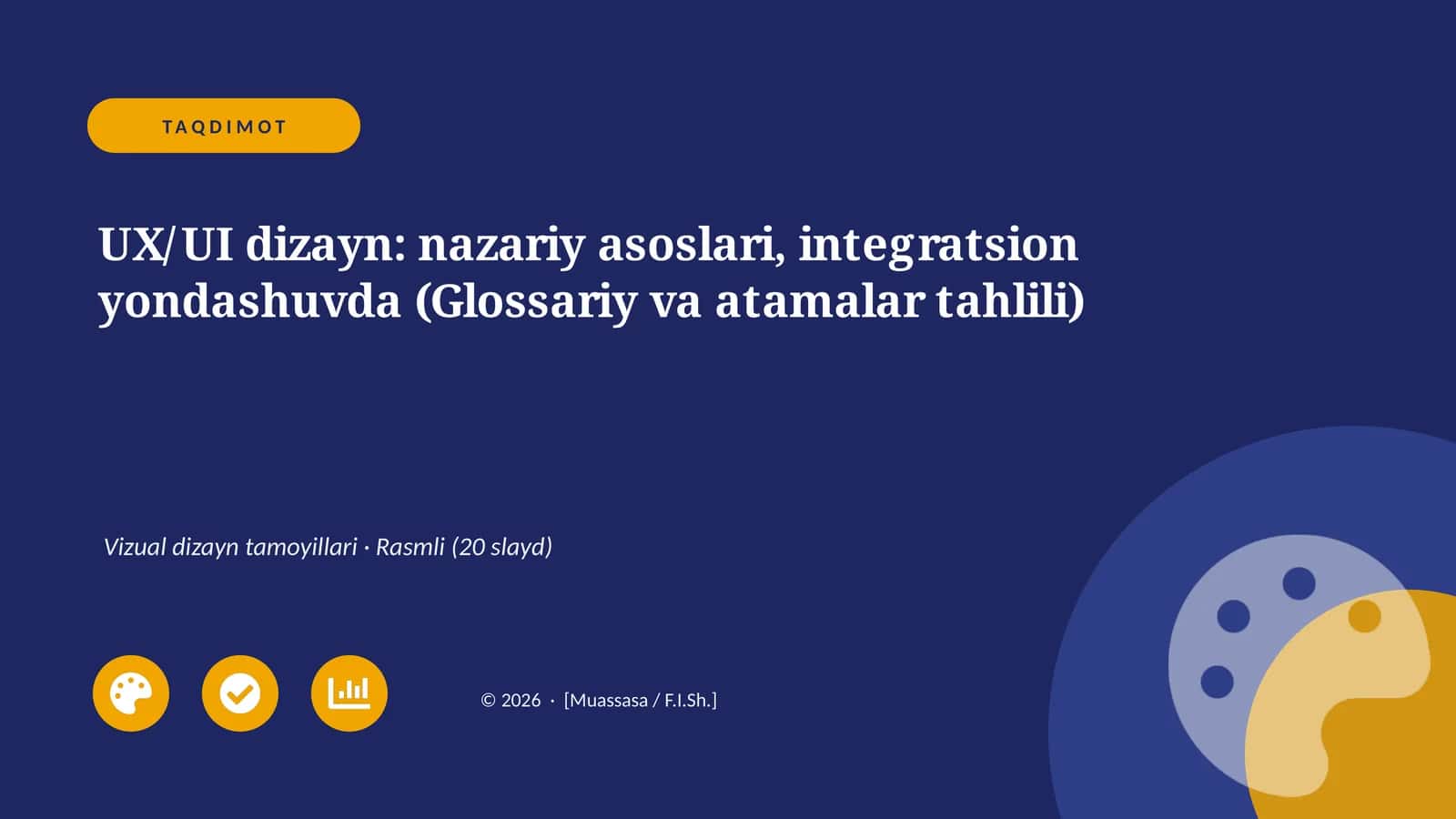 UX/UI dizayn: nazariy asoslari, integratsion yondashuvda (Glossariy va atamalar tahlili)