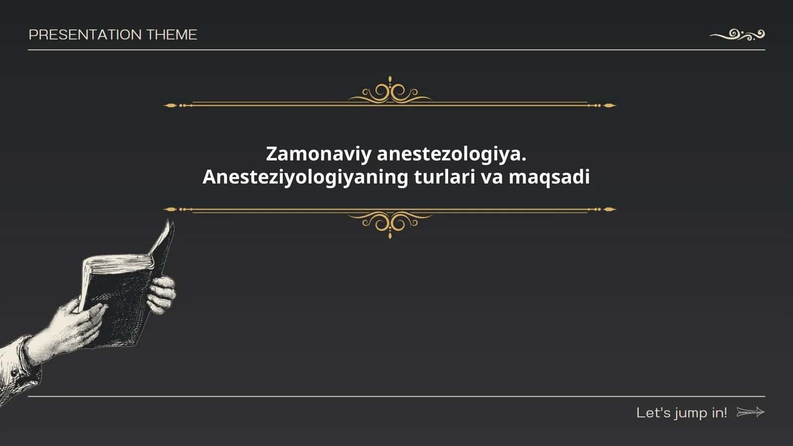Zamonaviy anestezologiya. Anesteziyologiyaning turlari va maqsadi