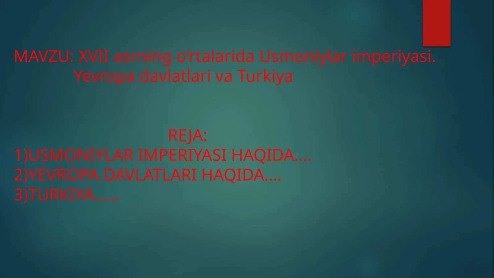 Usmoniylar imperiyasi