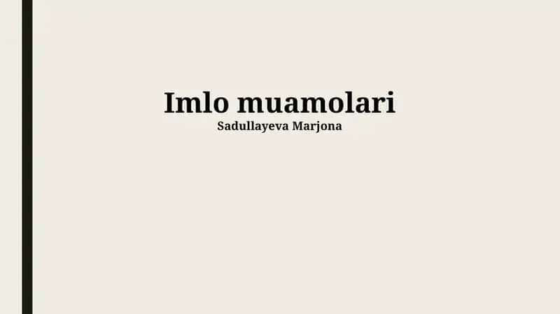 O'zbek imlosi lug'ati