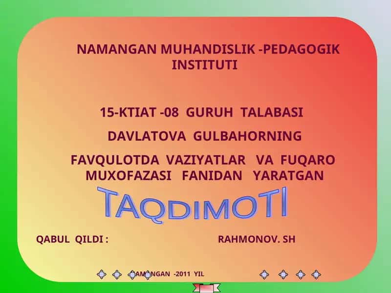 Zaharlovchi moddalarni turlari