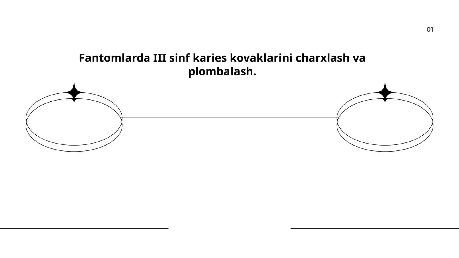 Fantomlarda III sinf karies kovaklarini charxlash va plombalash