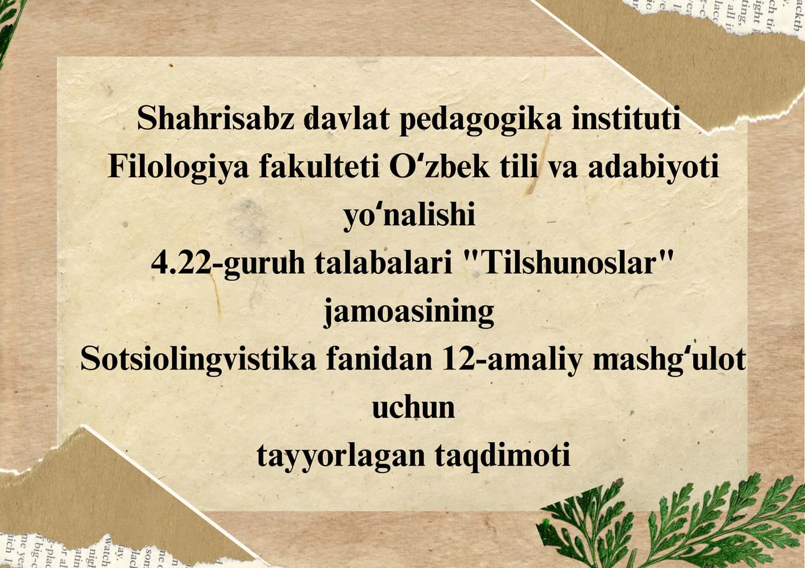Lisoniy kod va til qo'llash sohasi