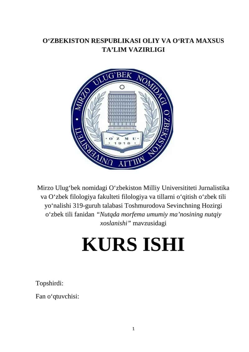 Nutqda morfema umumiy ma’nosining nutqiy xoslanishi