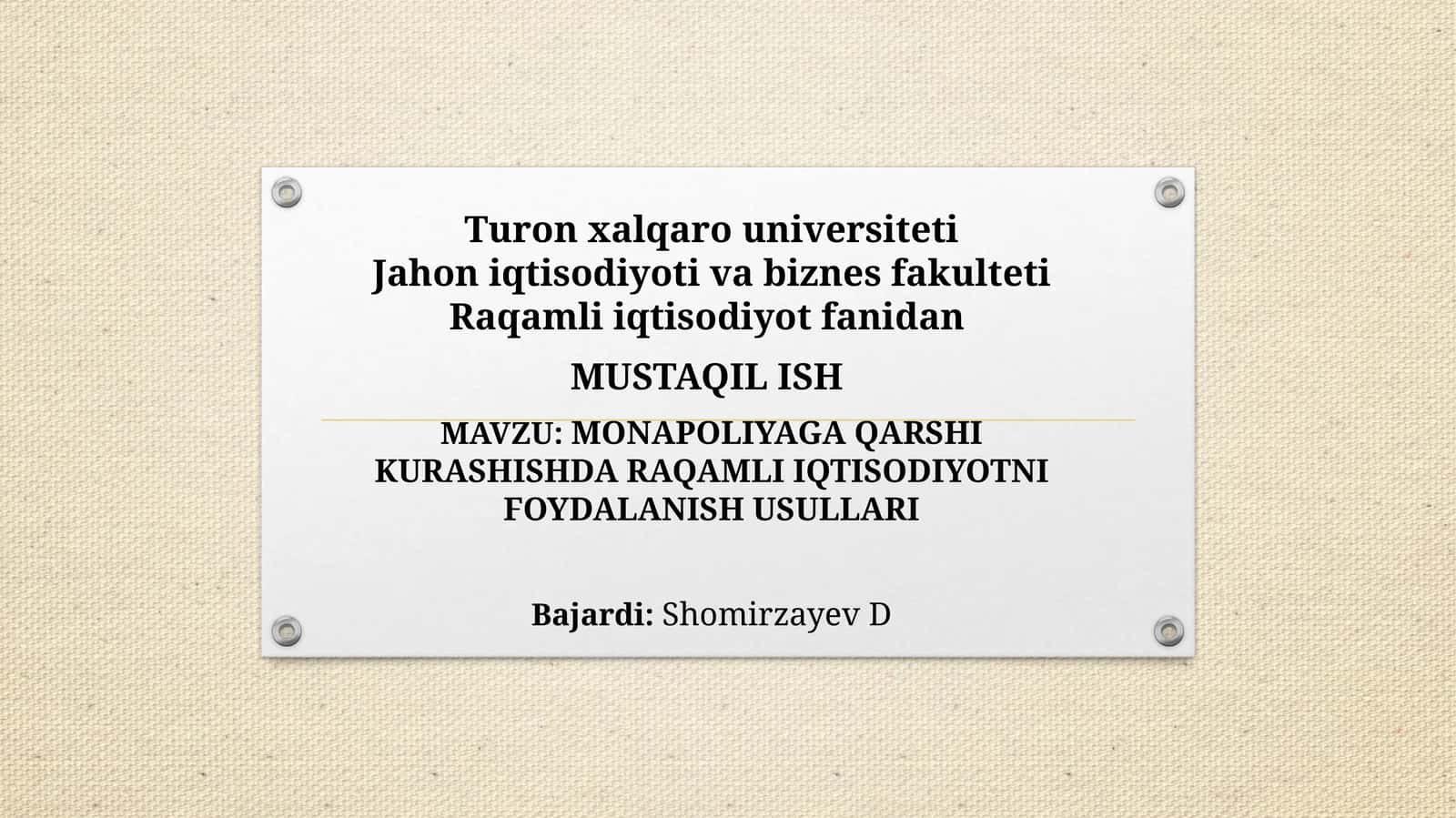 Raqamli iqtisodiyotni foydalanish usullari