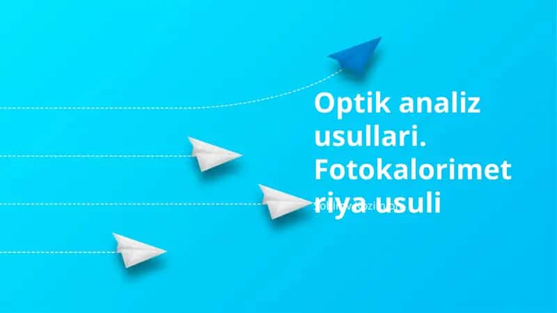 Optik Analiz Usullari
