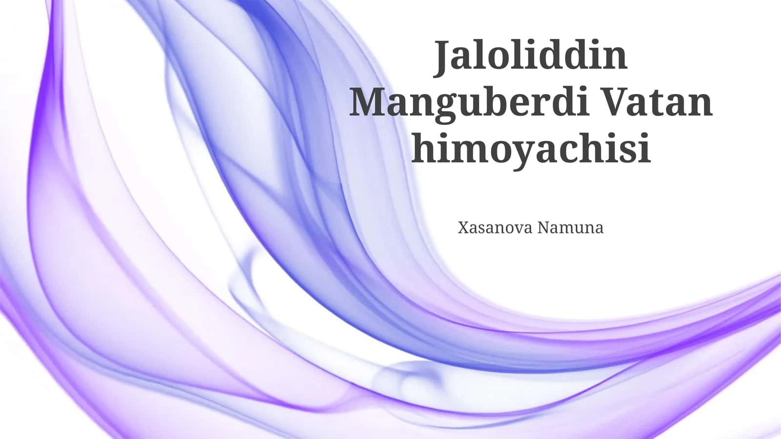 Jaloliddin Manguberdi Vatan himoyachisi