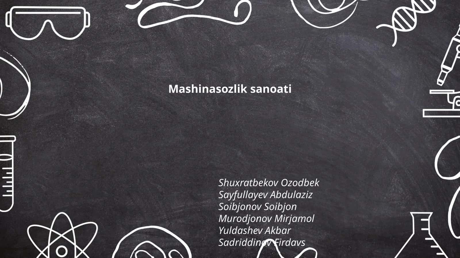 Mashinasozlik sanoati