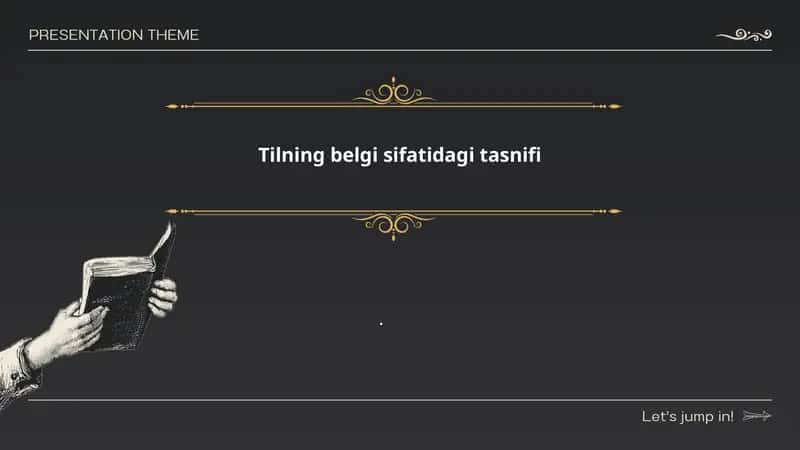 Tilning belgi sifatidagi tasnifi