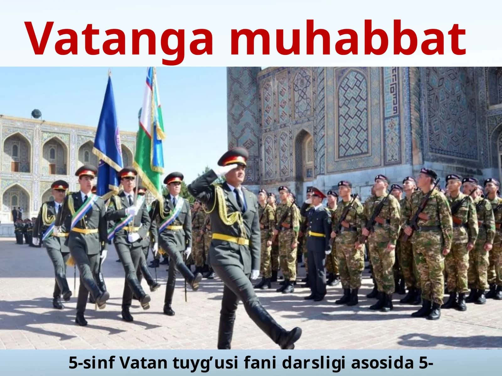 5-sinf Vatan tuyg'usi Vatanga muhabbat
