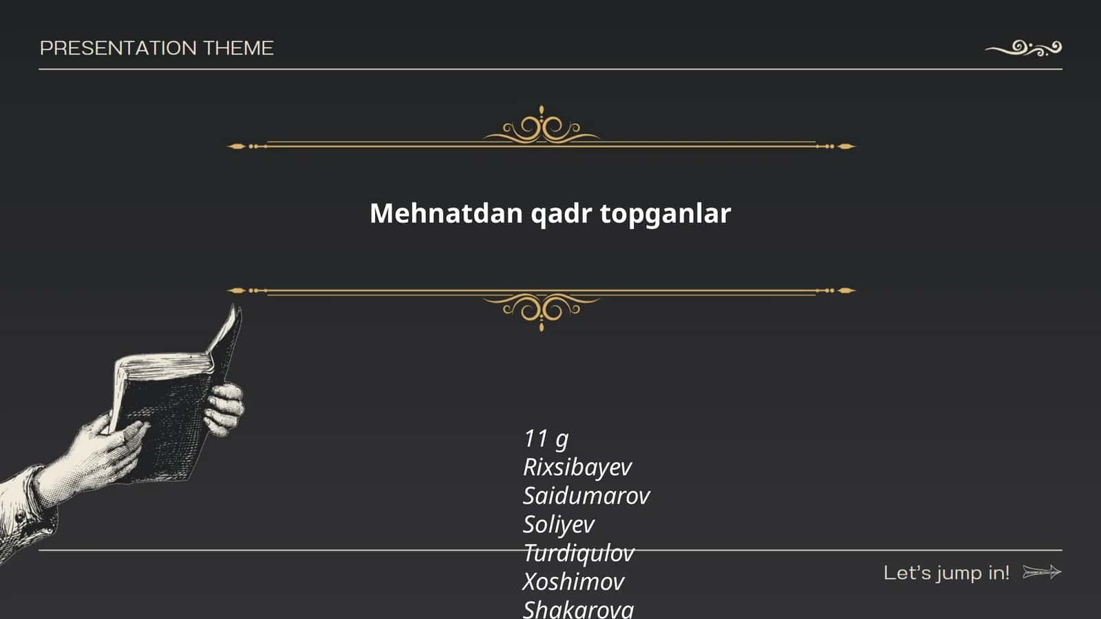 Mehnatdan qadr topganlar