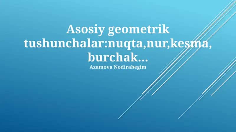 Geometrik shakllar