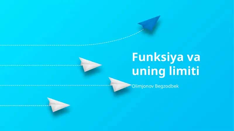 Funksiya va uning limiti