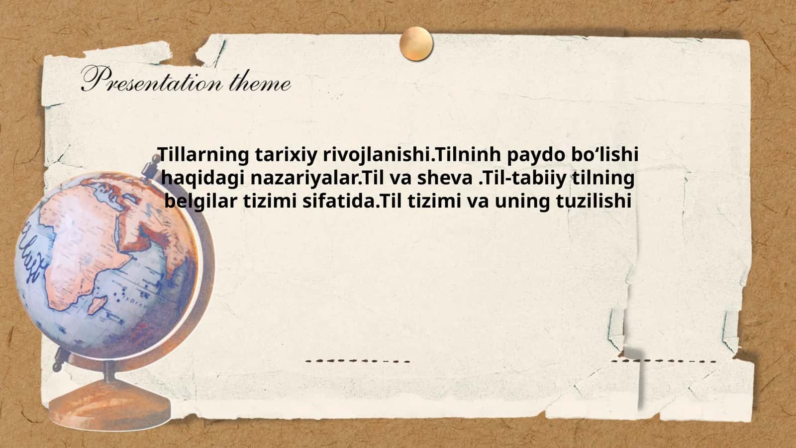 Tillarning tarixiy rivojlanishi