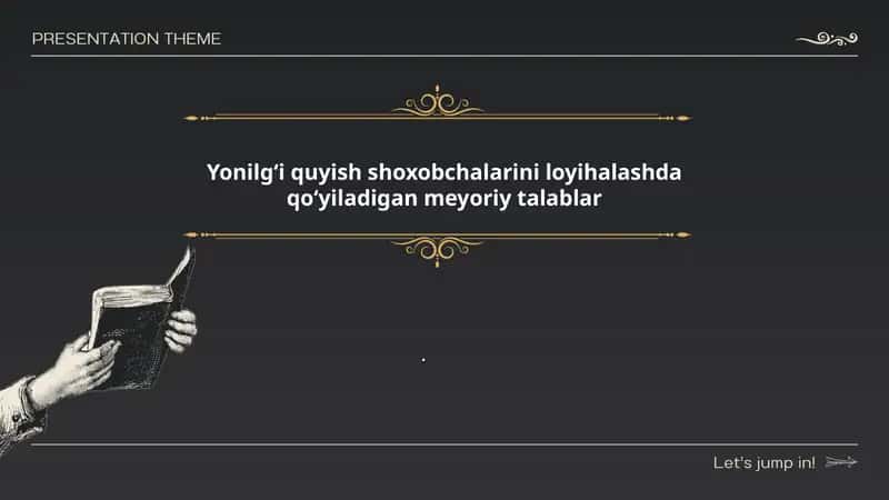 Yoʻnilgʻi quyish shoxobchalarini loyihalash talablari