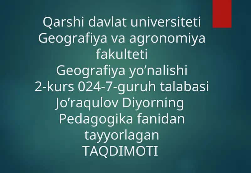 AXLOQIY TARBIYA