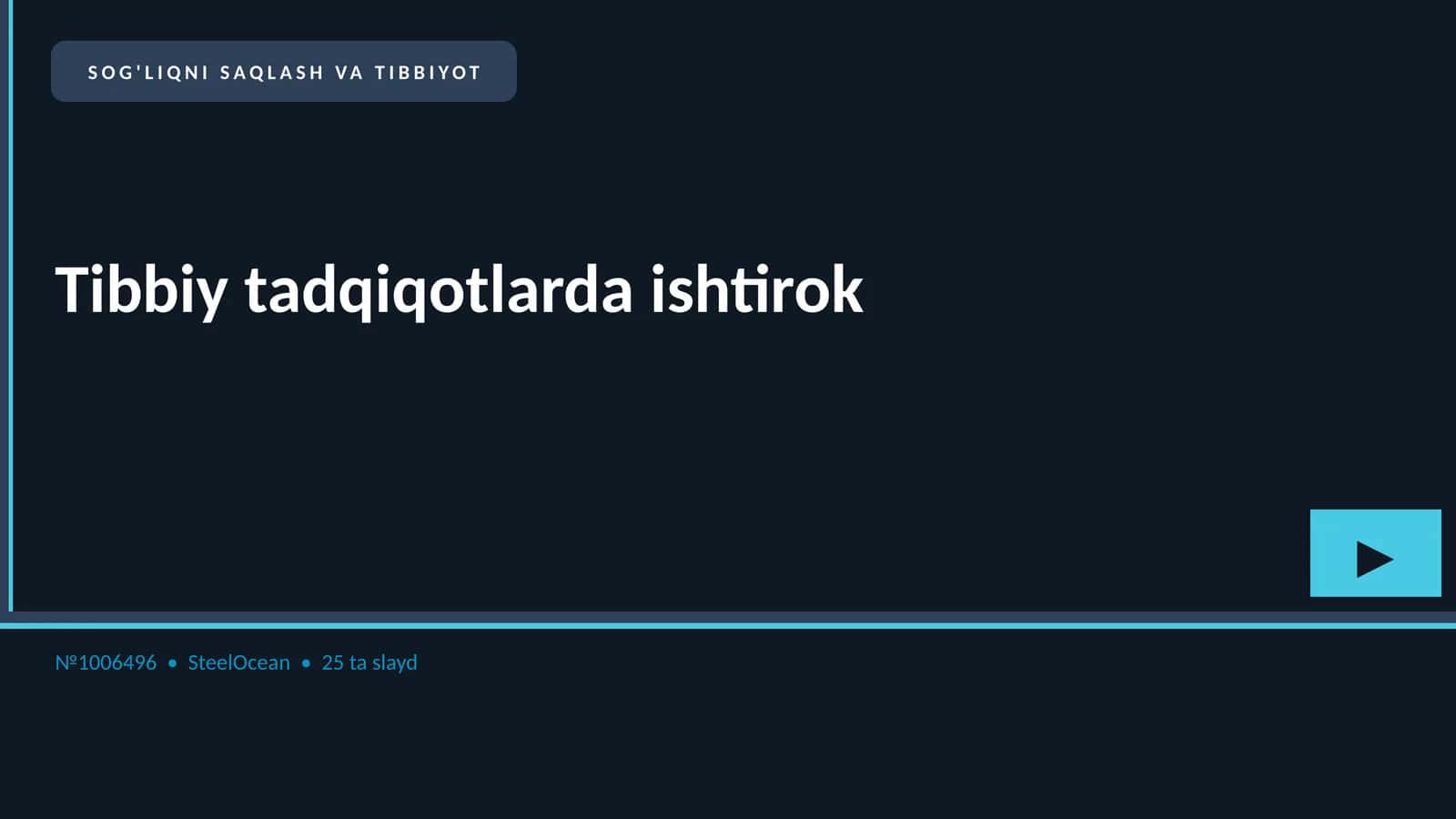Tibbiy tadqiqotlarda ishtirok