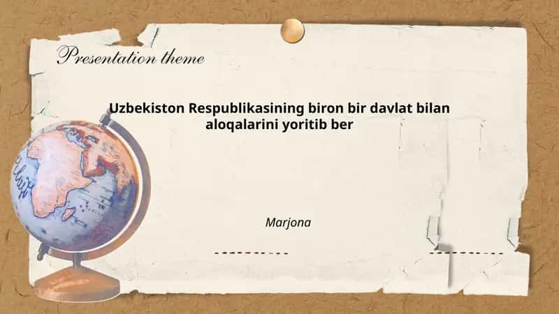 O‘zbekiston Respublikasining Xalqaro Xavfsizlik Siyosati