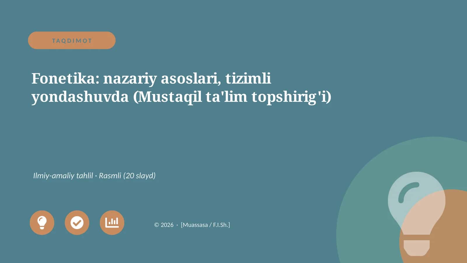 Fonetika: nazariy asoslari, tizimli yondashuvda