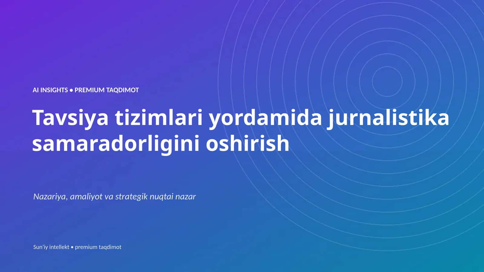 PREMIUM TAQDIMOT