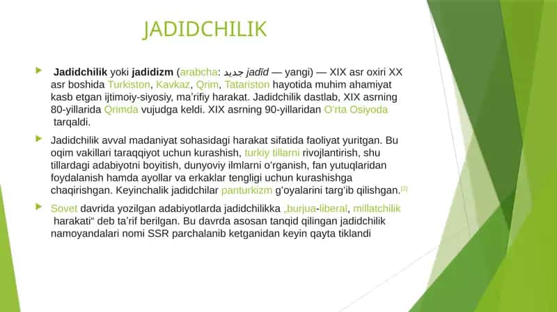 JADIDCHILIK MAHMUDXO’JA   BEHBUDIY