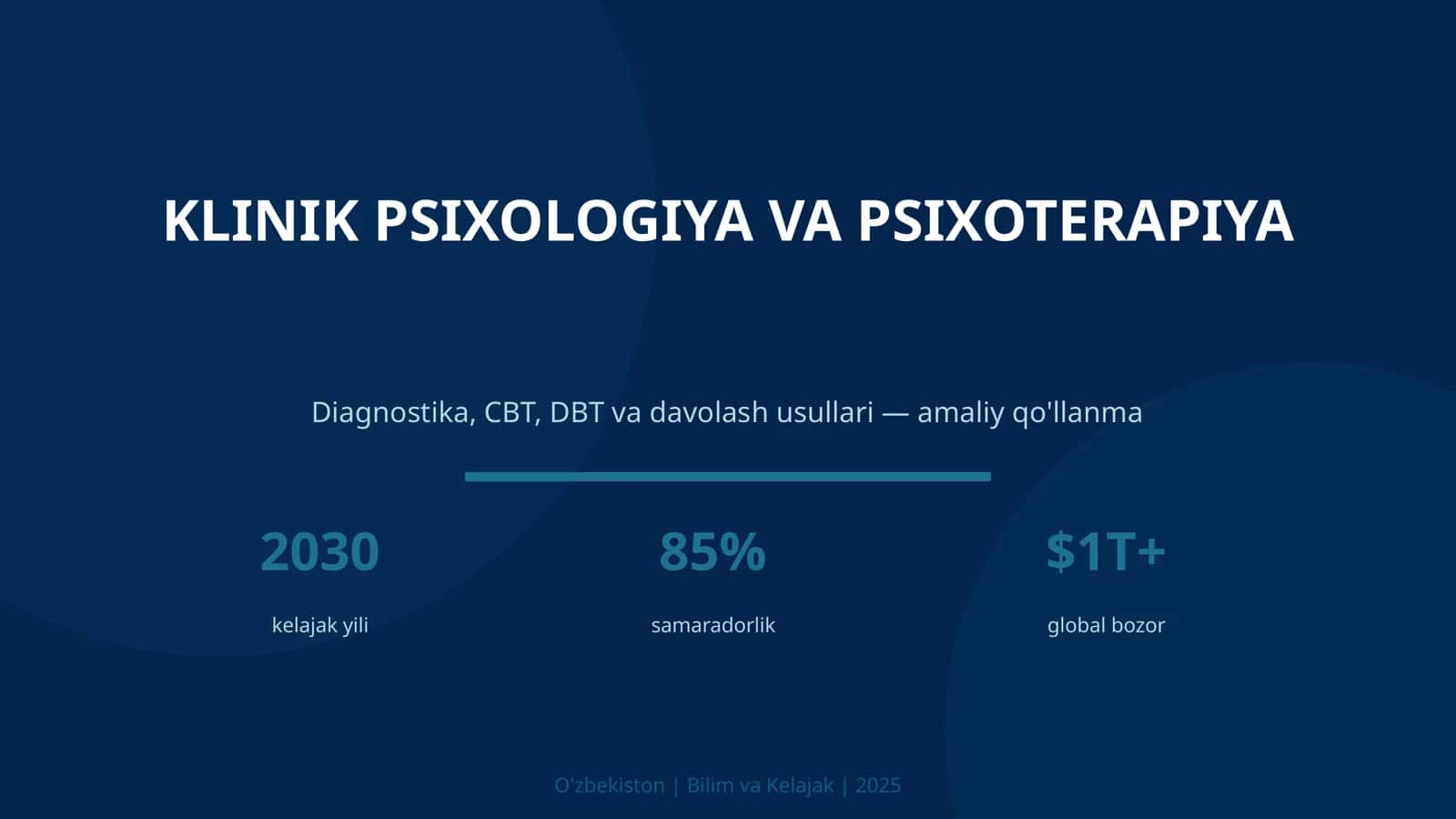 KLINIK PSIXOLOGIYA VA PSIXOTERAPIYA