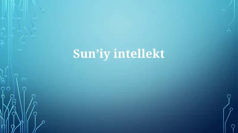 Sunʼiyintellekt