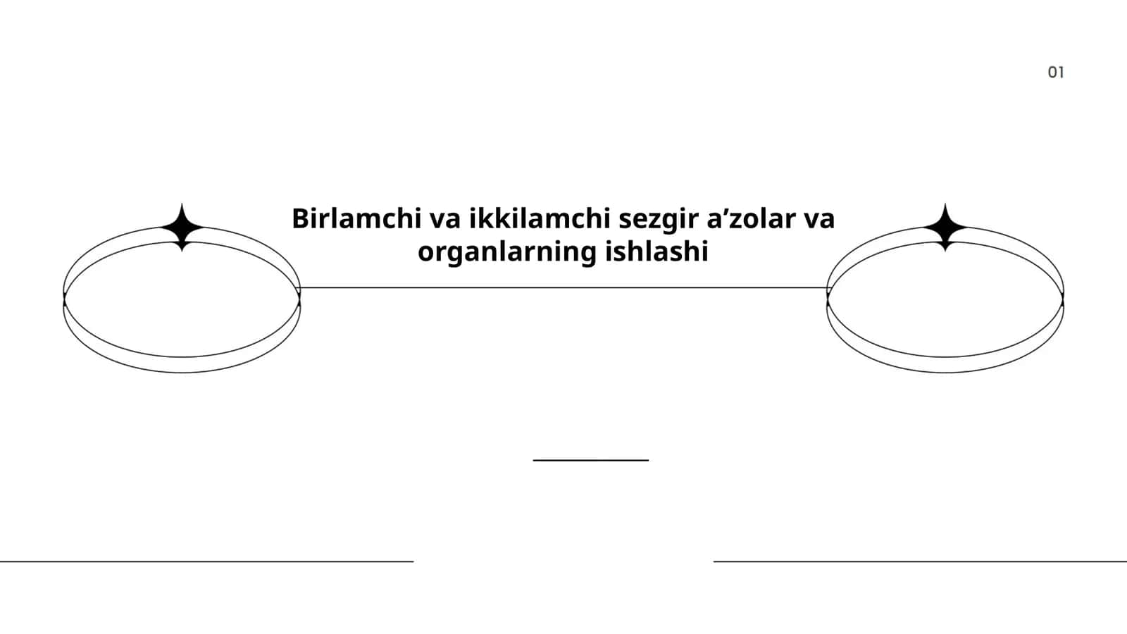 Birlamchi va ikkilamchi sezgir a’zolar va organlarning ishlashi