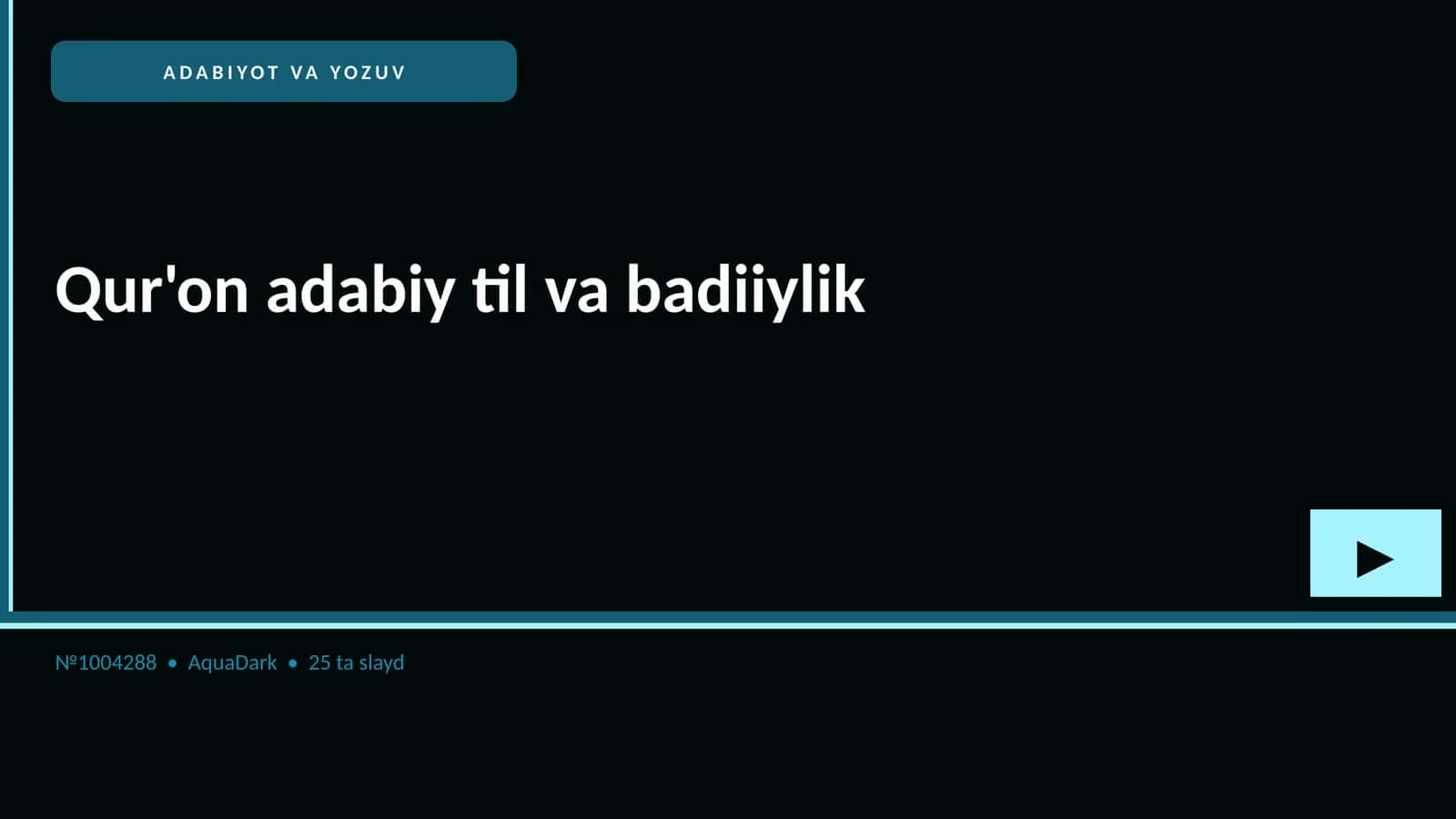 Qur'on adabiy til va badiiylik